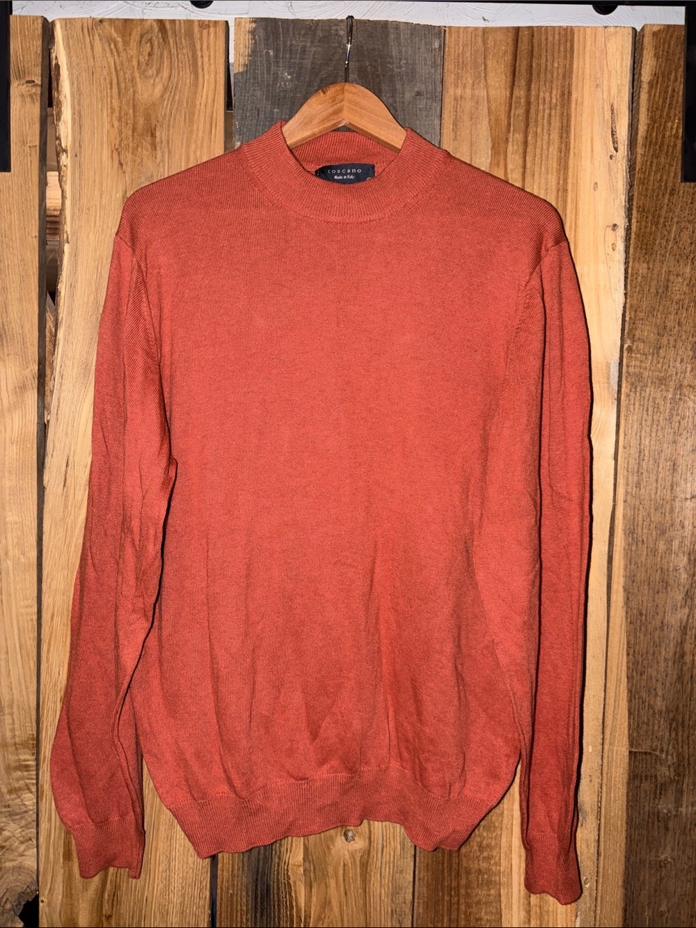 Cocomo Men's Crewneck Sweater - Burnt Orange- NWT